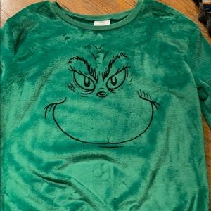 The grinch fuzzy sweater